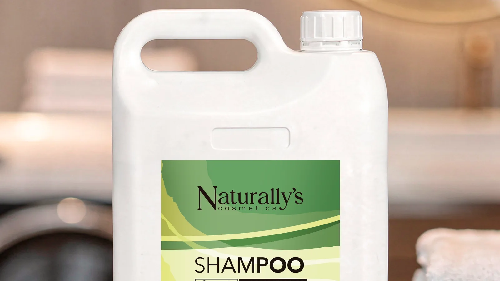 Galão 5 litros de shampoo 2 em 1 Naturallys para hotelaria