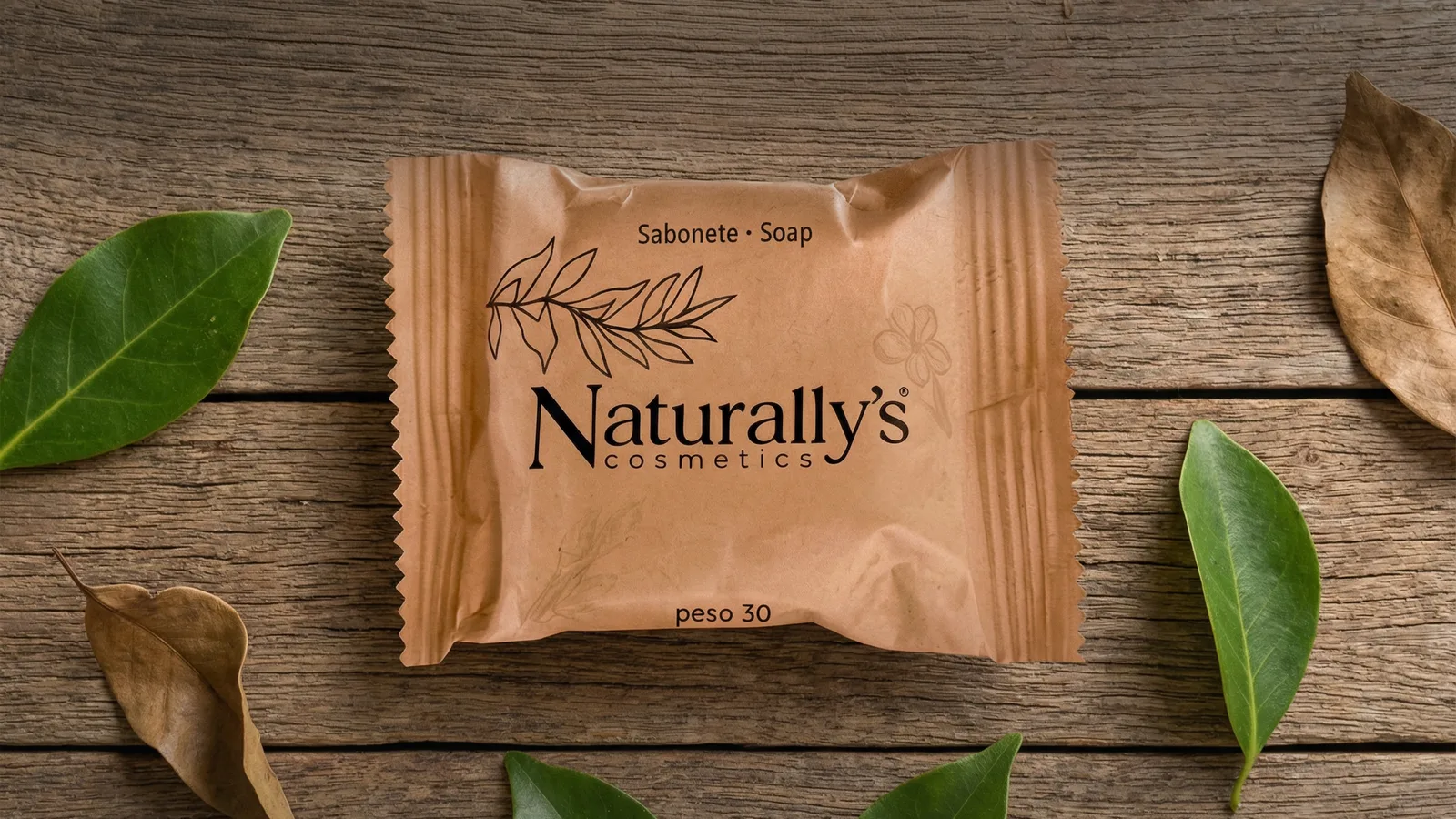 Kit amenities de boas-vindas com produtos Naturallys HMAX