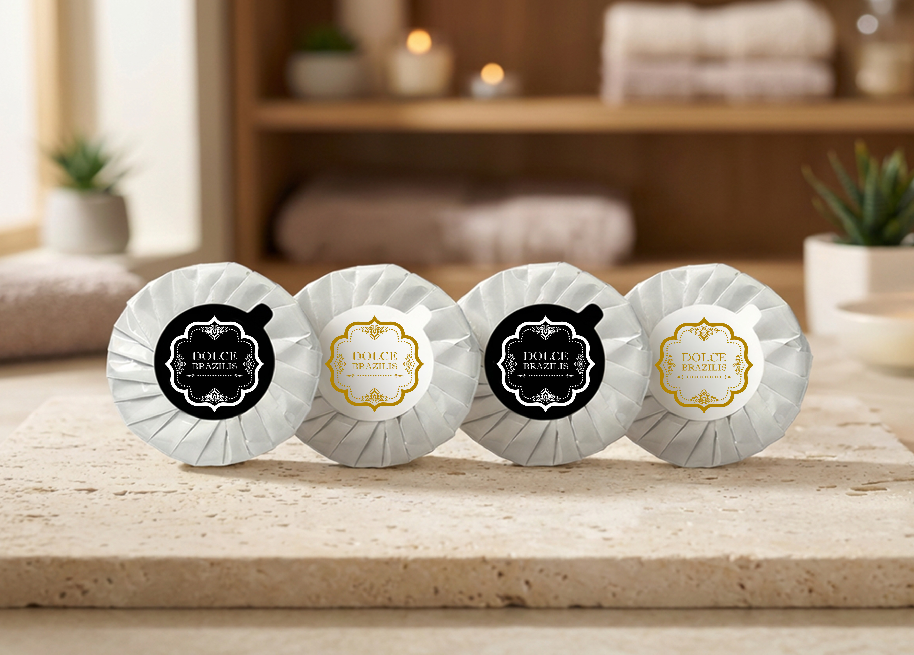 Amenities variados para kit de boas-vindas